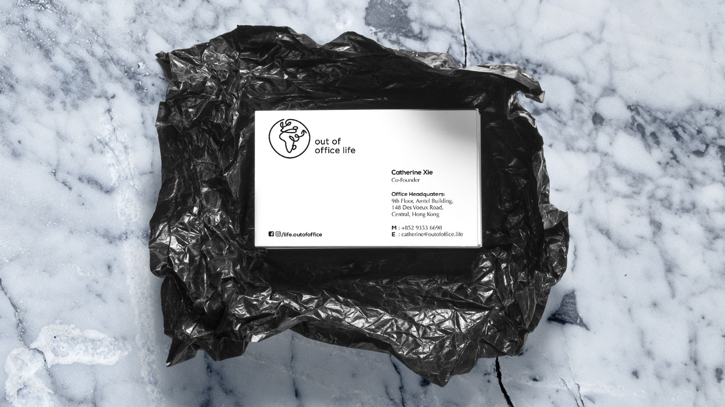 out of office life business cards