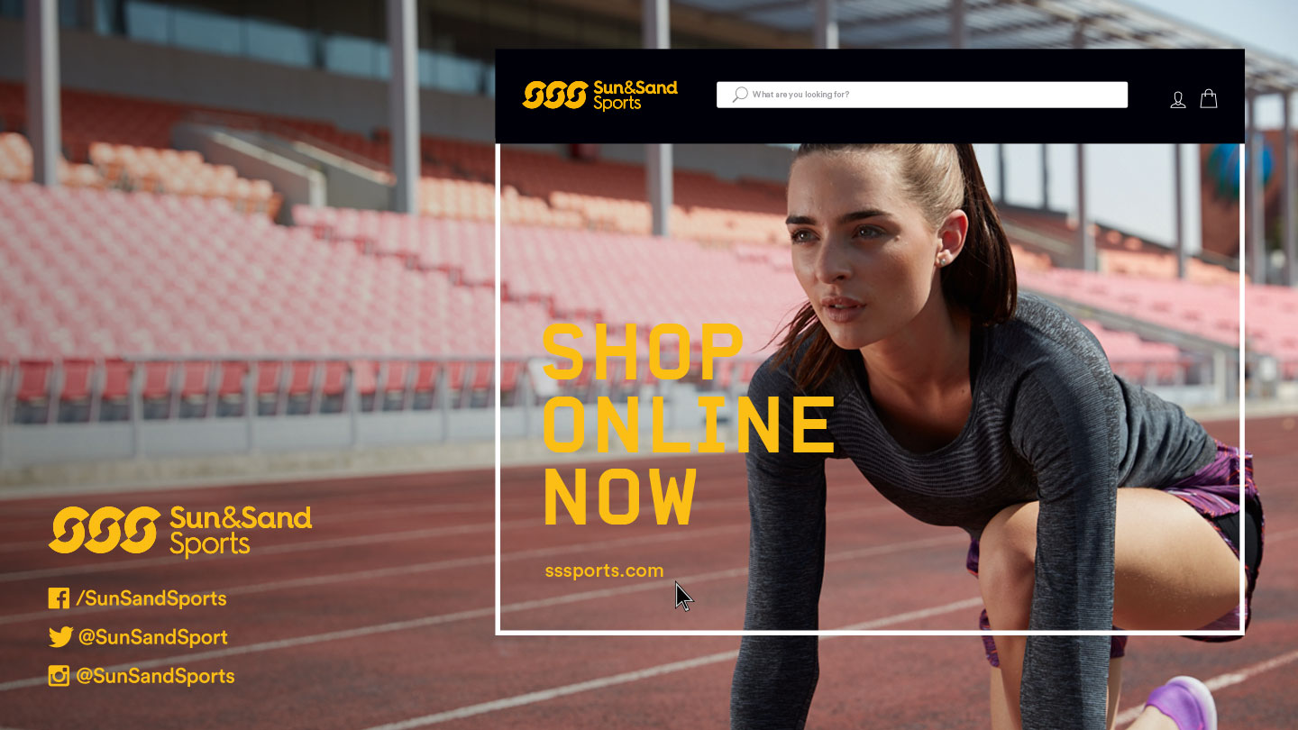 sun and sand sports ecommerce campaign